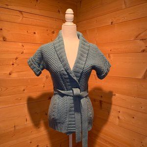 Lilly Pulitzer short sleeve belted sweater